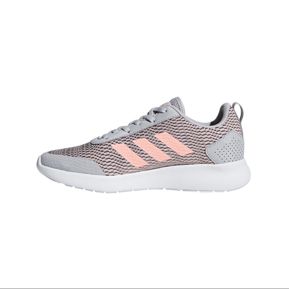 Adidas Grey and Pink Cloudfoam Element Race Shoes